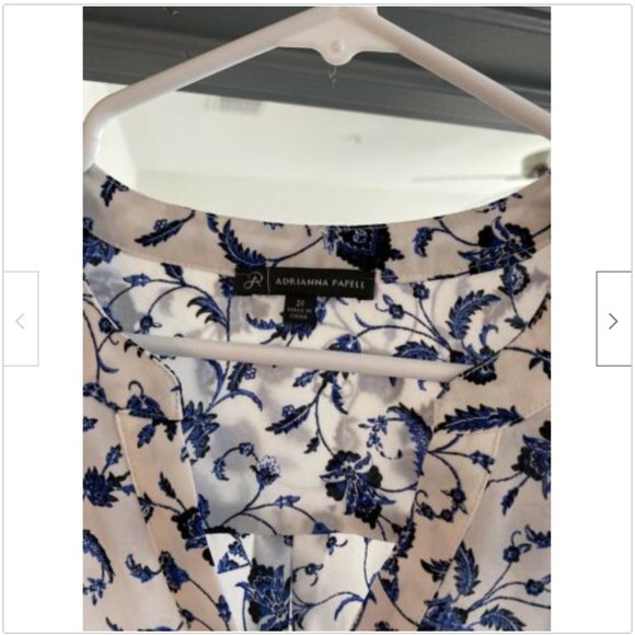Adrianna Papell Floral Print Top - Picture 2 of 3